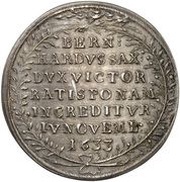 1 Thaler - Bernard of Saxony, Germany, 1633 reverse image