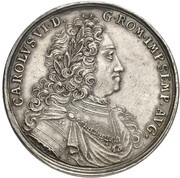 1 Thaler Town Hall, Germany, 1737 reverse image
