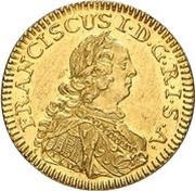 ½ Ducat, Germany, 1745 reverse image