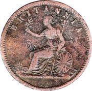 ½ Penny - Alfred Nicholas Hobart; Tasmania obverse image