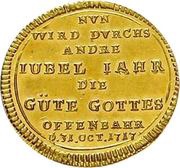 1 Ducat Bicentenary of the Reformation, Germany, 1717 reverse image