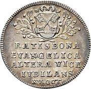 1 Ducat Silver pattern strike; Reformation obverse image