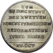 1 Ducat Silver pattern strike, Germany, 1742 reverse image