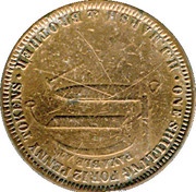 1 Penny - H. J. Marsh and Brother Hobart; Tasmania, Australia,  reverse image