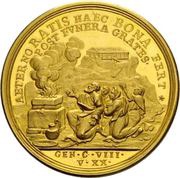 10 Ducats Plague, Germany, 1714 reverse image