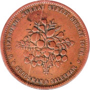 1 Penny - H. Lipscombe Hobart; Tasmania obverse image