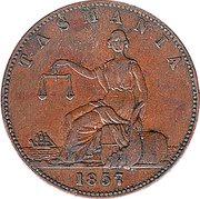 1 Penny - I. Friedman Hobart; Tasmania obverse image