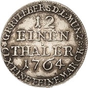 1⁄12 Thaler - Henry XXIV, Germany, 1764 reverse image