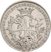 ⅔ Thaler - Henry XXIV, Germany, 1765 reverse image