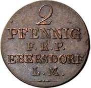 2 Pfennig - Henry LI, Germany, 1812 reverse image