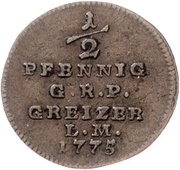 ½ Pfennig - Henry XI reverse image