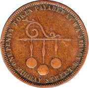 1 Penny - William Andrew Jarvey Hobart; Tasmania obverse image