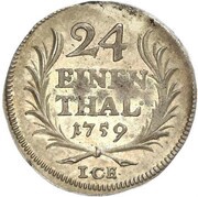 1⁄24 Thaler - Henry XI, Germany, 1759 reverse image