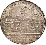 ⅔ Thaler - Henry XI Ausbeute, Germany, 1754 reverse image