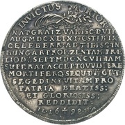 1 Thaler - Henry VI Burial, Germany, 1698 reverse image