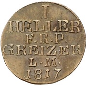1 Heller - Henry XIII reverse image