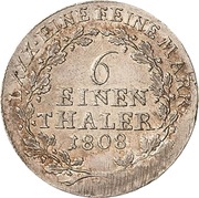 ⅙ Thaler - Henry XIII reverse image