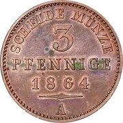 3 Pfennige - Henry XXII reverse image