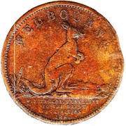 ½ Penny - Crombie, Clapperton and Findlay Melbourne; Victoria obverse image