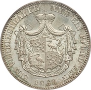 1 Vereinsthaler - Henry XXII, Germany, 1868 reverse image
