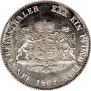 1 Vereinsthaler - Henry LXVII, Germany, 1858-1862 reverse image
