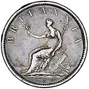 1 Penny - Annand Smith Melbourne; Victoria, Australia, 1849-1851 reverse image