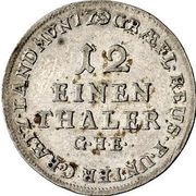 1⁄12 Thaler - Henry III reverse image