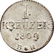 1 Kreuzer - Charles Theodore of Dalberg, Germany, 1808-1810 reverse image