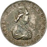 1 Thaler - Charles Theodore of Dalberg Konventionstaler obverse image