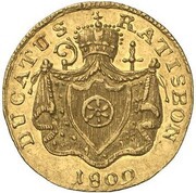1 Ducat - Charles Theodore of Dalberg, Germany, 1809 reverse image
