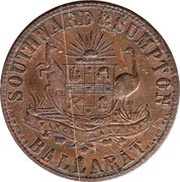 1 Penny - Southward and Sumpton Ballarat; Victoria obverse image
