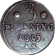 3 Pfenning, Germany, 1815-1824 reverse image