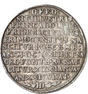 2 Thalers Baptism, Germany, 1624 reverse image