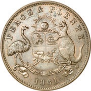1 Penny - Robert Hyde and Co. Melbourne, Victoria obverse image