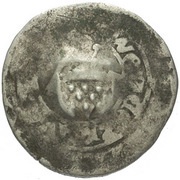 1 Prague Groschen Counterstamped, Germany, 1378-1419 reverse image