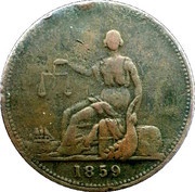 1 Penny - Peace and Plenty Melbourne; Victoria obverse image