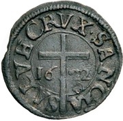 3 Kreuzer, Germany, 1622 reverse image