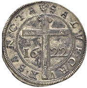 24 Kreuzer Kipper, Germany, 1622 reverse image