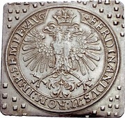 1¼ Thaler Klippe, Germany, 1623 reverse image