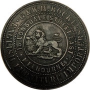 1 Penny - Rocke, G. and W. H. Melbourne; Victoria obverse image