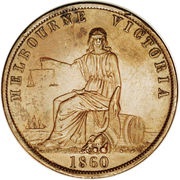 1 Penny - John Andrew and Co. Melbourne; Victoria obverse image
