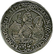 1 Thaler - John Philip I, Frederick VIII, John William IV, and Frederick William II, Germany, 1623-1625 reverse image
