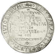 1 Thaler - John Philip I, Frederick VIII, John William IV, and Frederick William II Death of Frederick VIII, Germany, 1625 reverse image