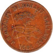 1 Penny - J.R. Grundy Ballarat; Victoria reverse image
