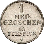 1 Neugroschen / 10 Pfennigs - Joseph, Germany, 1841-1842 reverse image