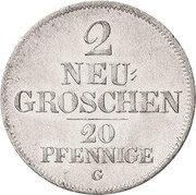 2 Neugroschens / 20 Pfennigs - Joseph, Germany, 1841 reverse image