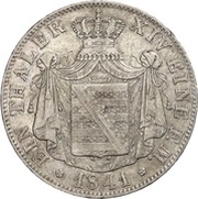 1 Thaler - Joseph, Germany, 1841 reverse image