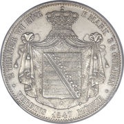 2 Thalers / 3½ Guldens - Joseph, Germany, 1841-1847 reverse image