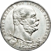 5 Marks - Ernest I Golden Reign obverse image
