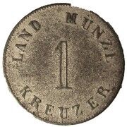 1 Kreuzer - Ernest I, Germany, 1831-1837 reverse image